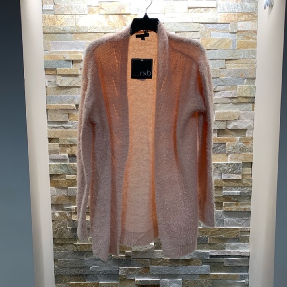 RXB Open Front Pink Cardigan